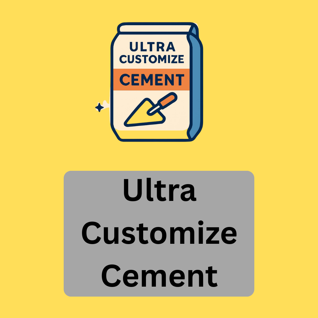 Home ultra customize cement